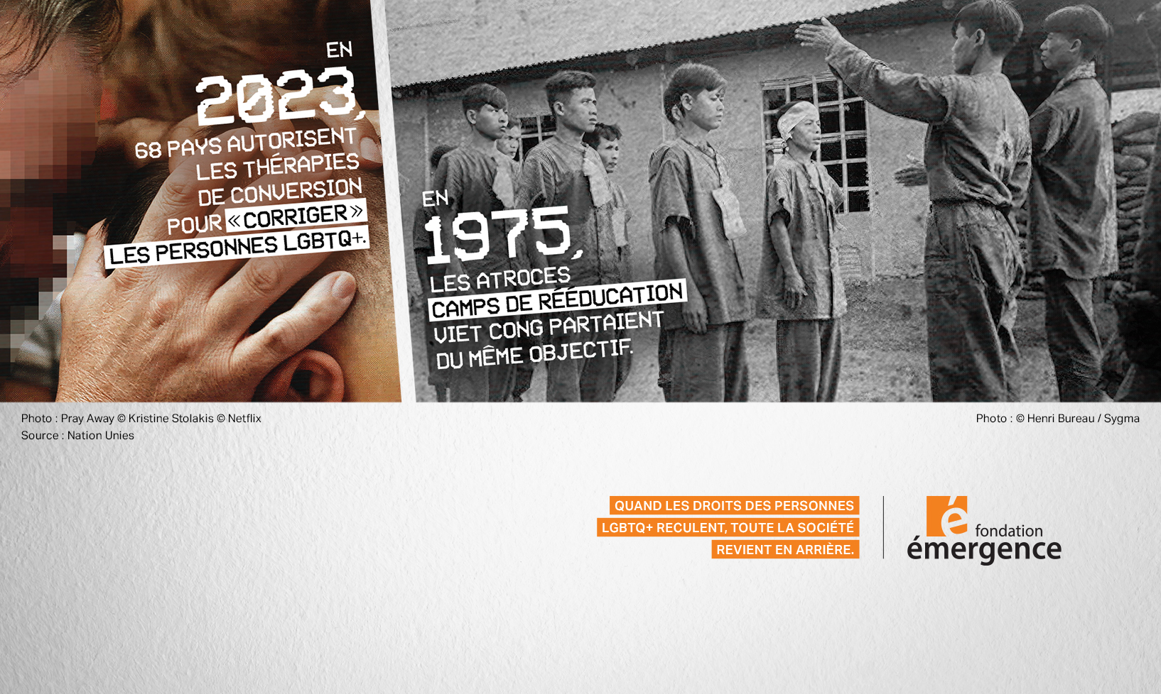 En 2023, 68 pays autorisent les thérapies de conversion pour « corriger » les personnes LGBTQ+ alors qu'en 1975, les atroces camps de rééducation viet cong partaient du même objectif.