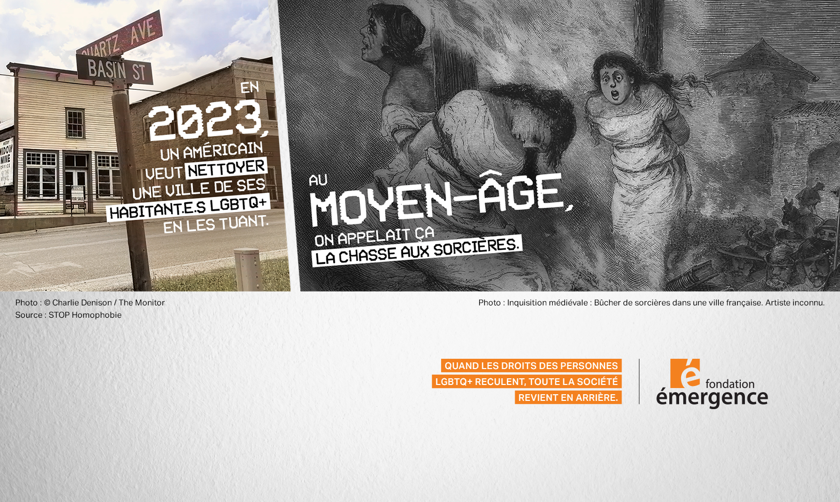 En 2023, un américain veut nettoyer une ville de ses habitant.e.s LGBTQ+ en les tuant alors qu'au Moyen-Âge, on appelait ça la chasse aux sorcières.